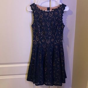 Navy Blue Lace Dress from Macys